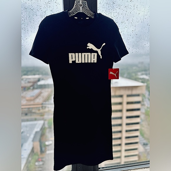 NWT | Puma Essentials Slim Fit Women’s T-Shirt Dress - Picture 2 of 6